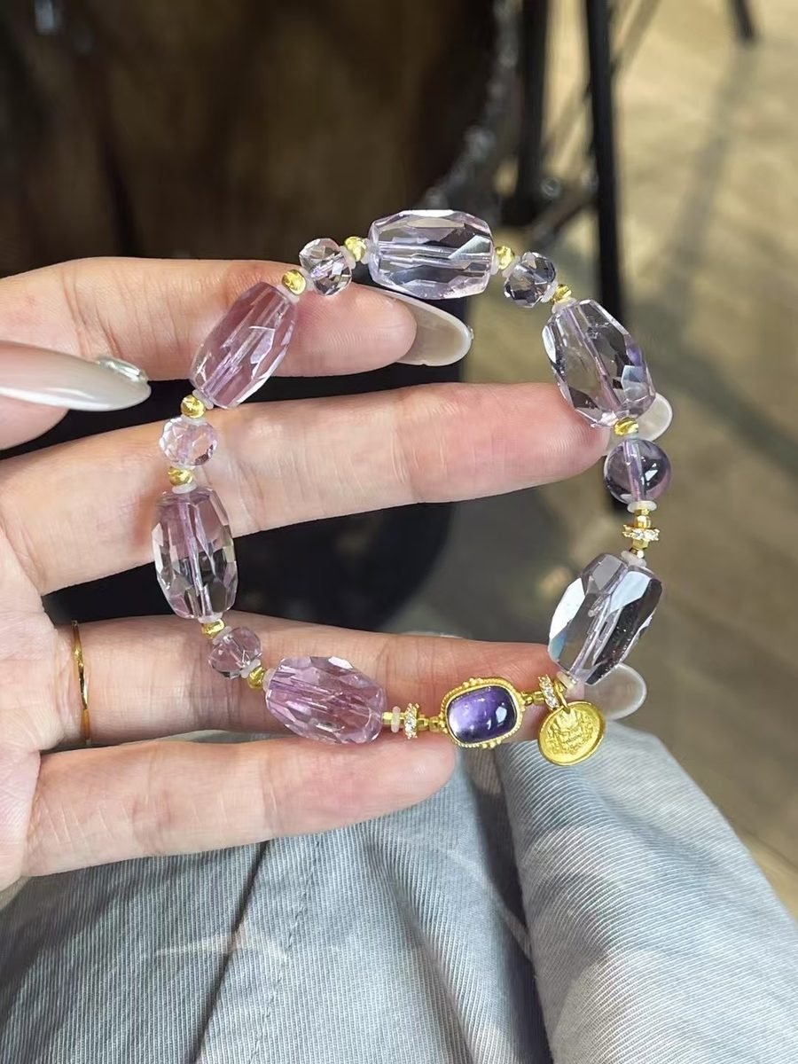 15mm Amethyst Bracelet — Ref. 02004