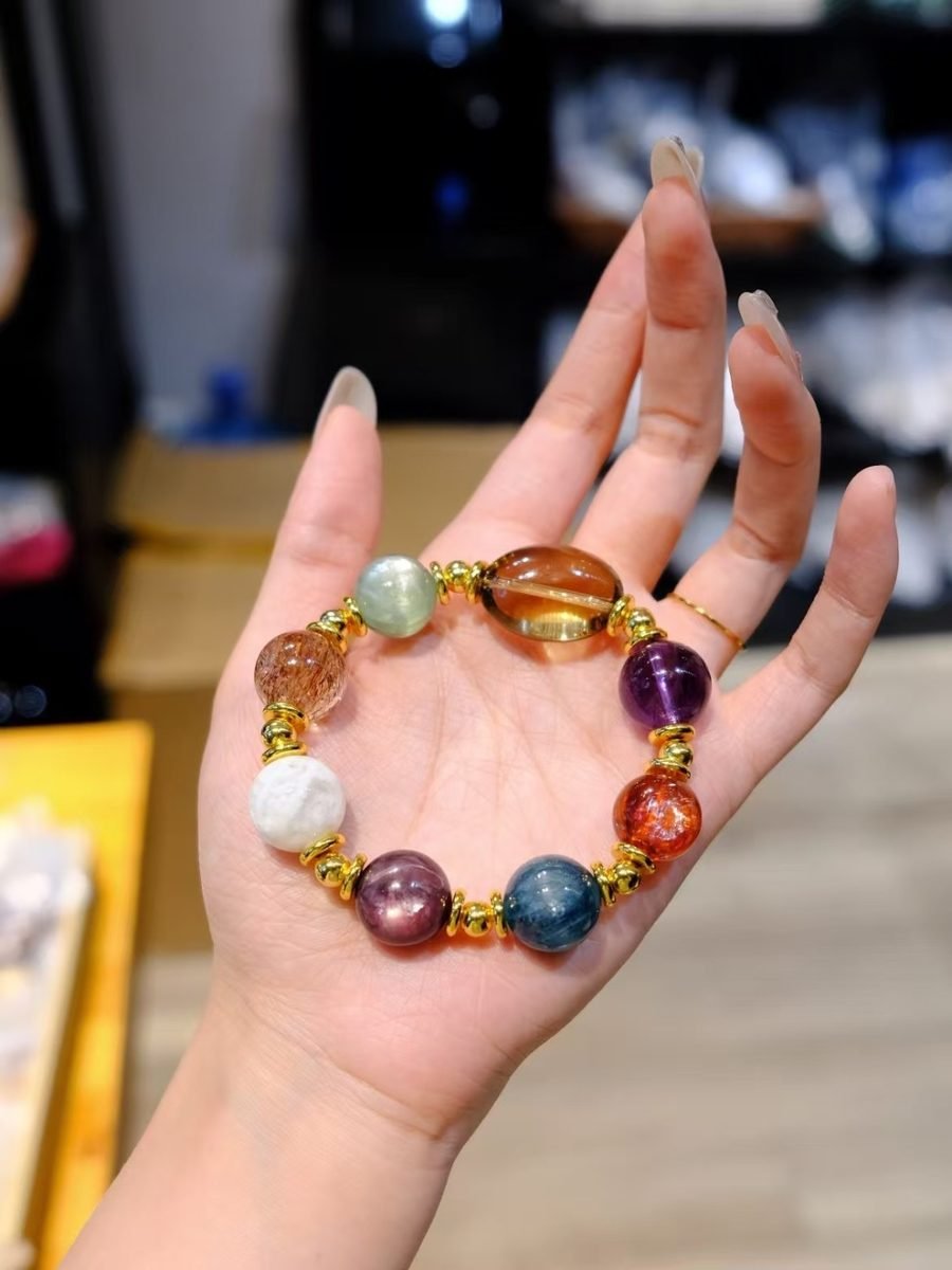 Citrine Bracelet with Amethyst — Ref. 02006