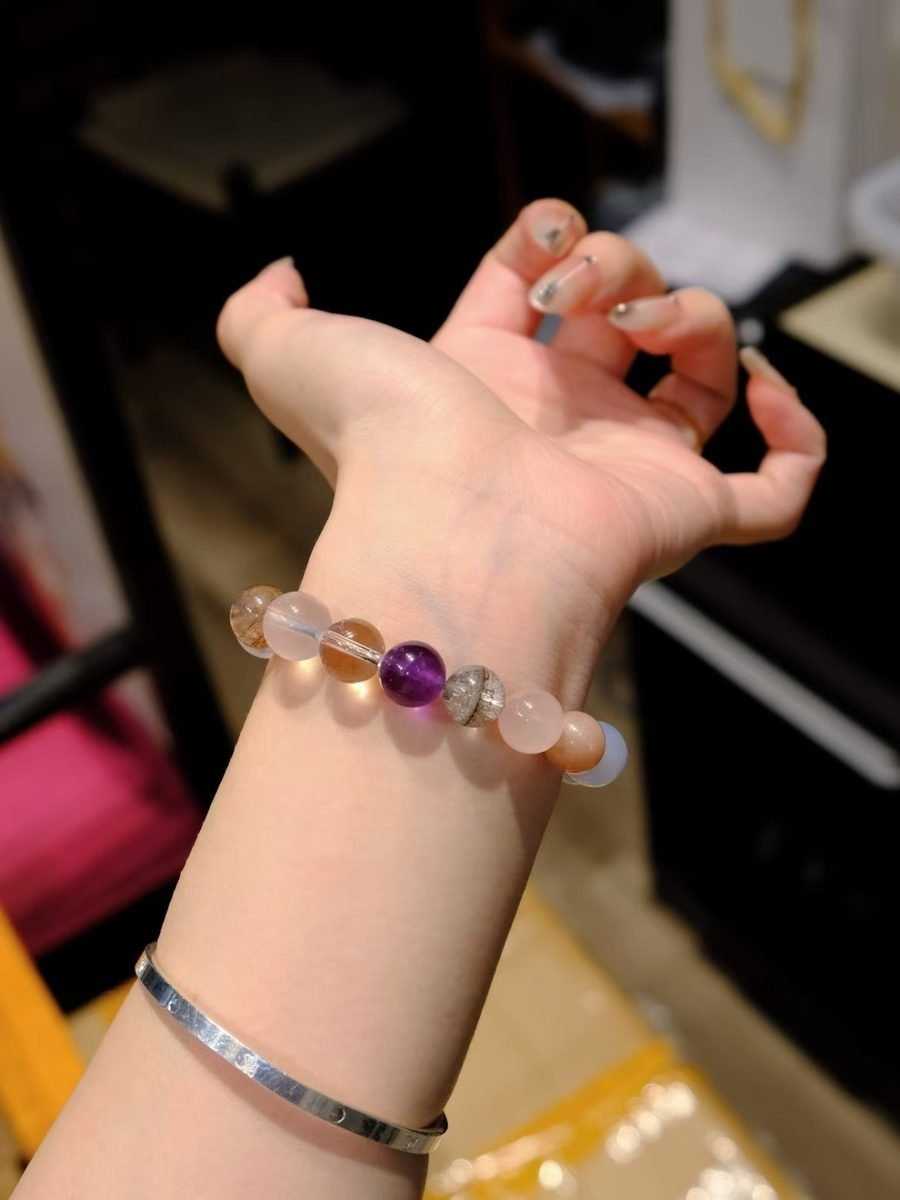 9-11mm 7 Chakra Balancing Bracelet — Ref. 02024 - Image 2