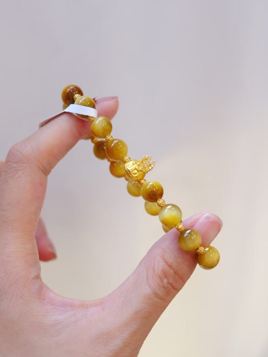 Citrine Bracelet with Tiger Eye — Ref. 02148 - Image 4