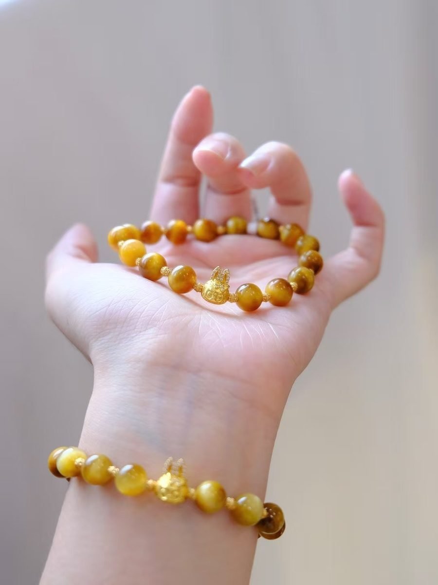 Citrine Bracelet with Tiger Eye — Ref. 02148 - Image 5