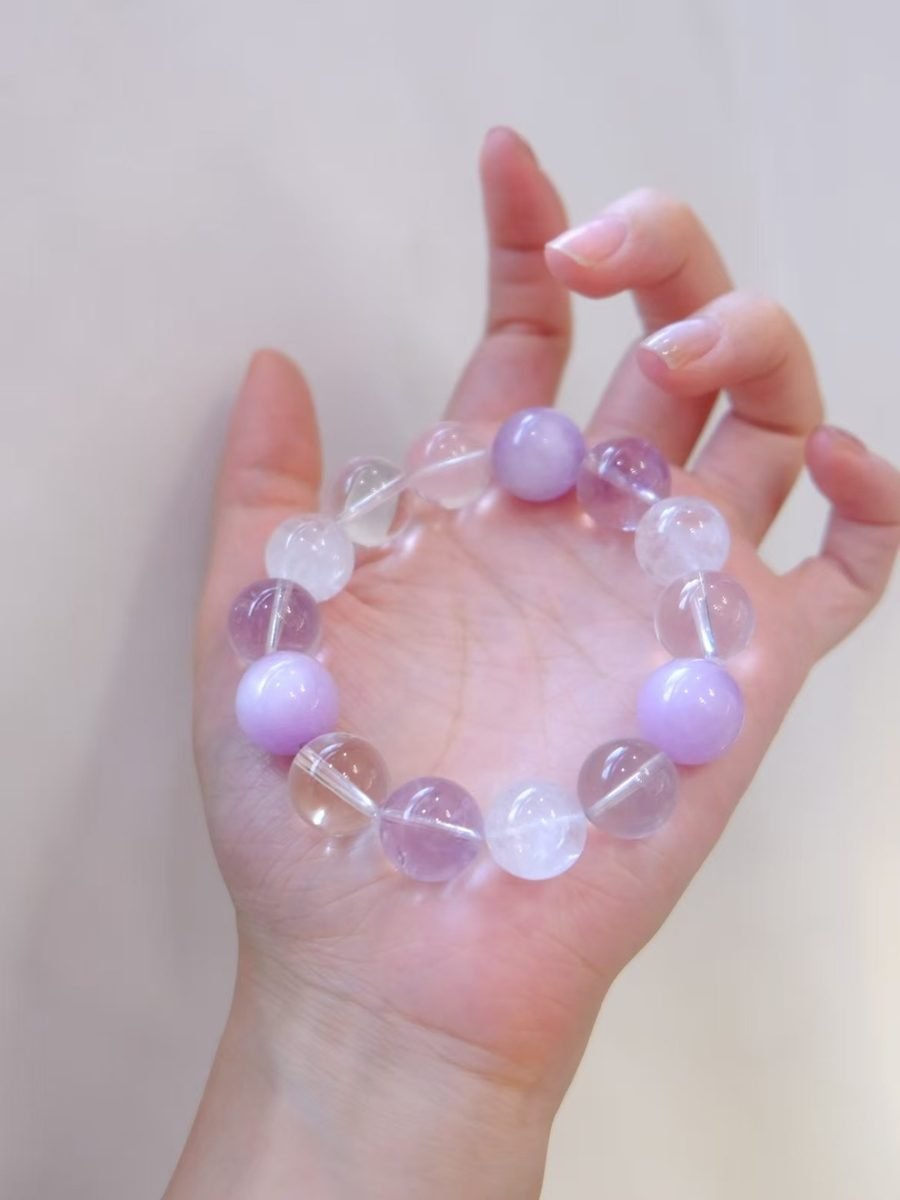 Amethyst Bracelet with Rose Quartz & Kunzite — Ref. 02151 - Image 2