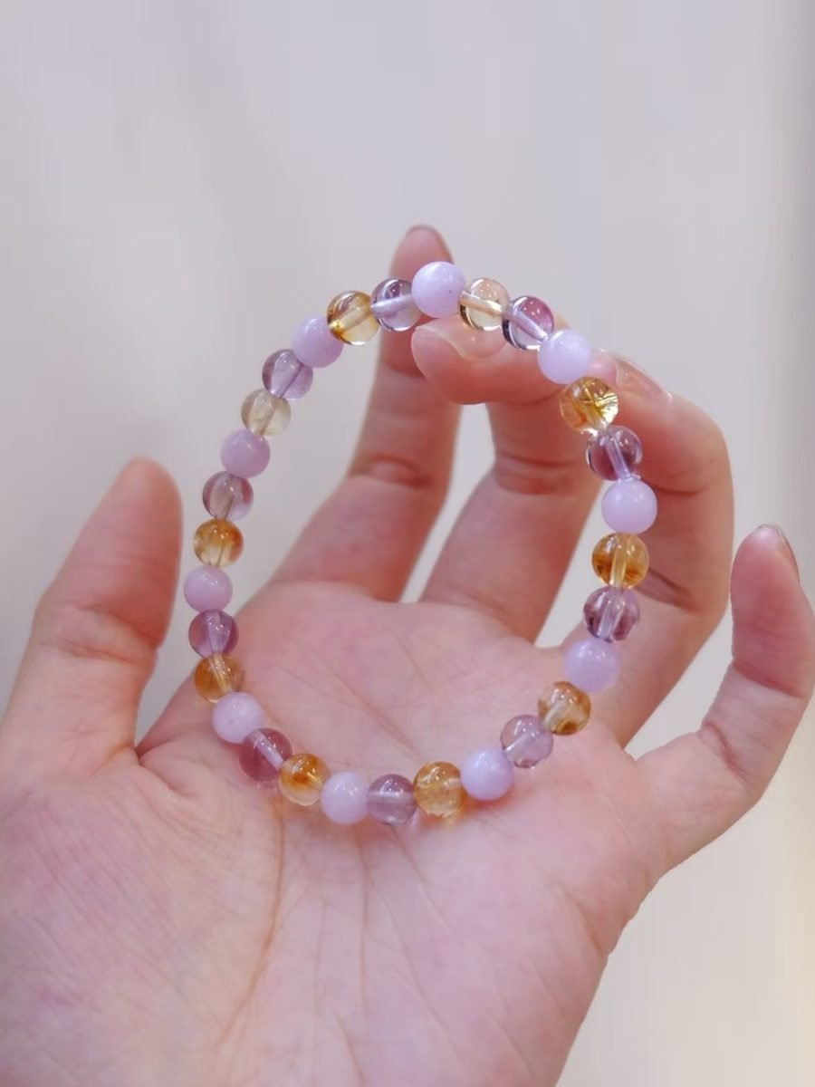 Amethyst Bracelet with Kunzite — Ref. 02152