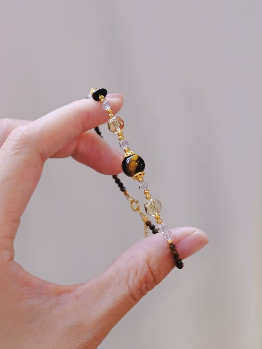 Citrine Bracelet with Tiger Eye — Ref. 02160 - Image 3