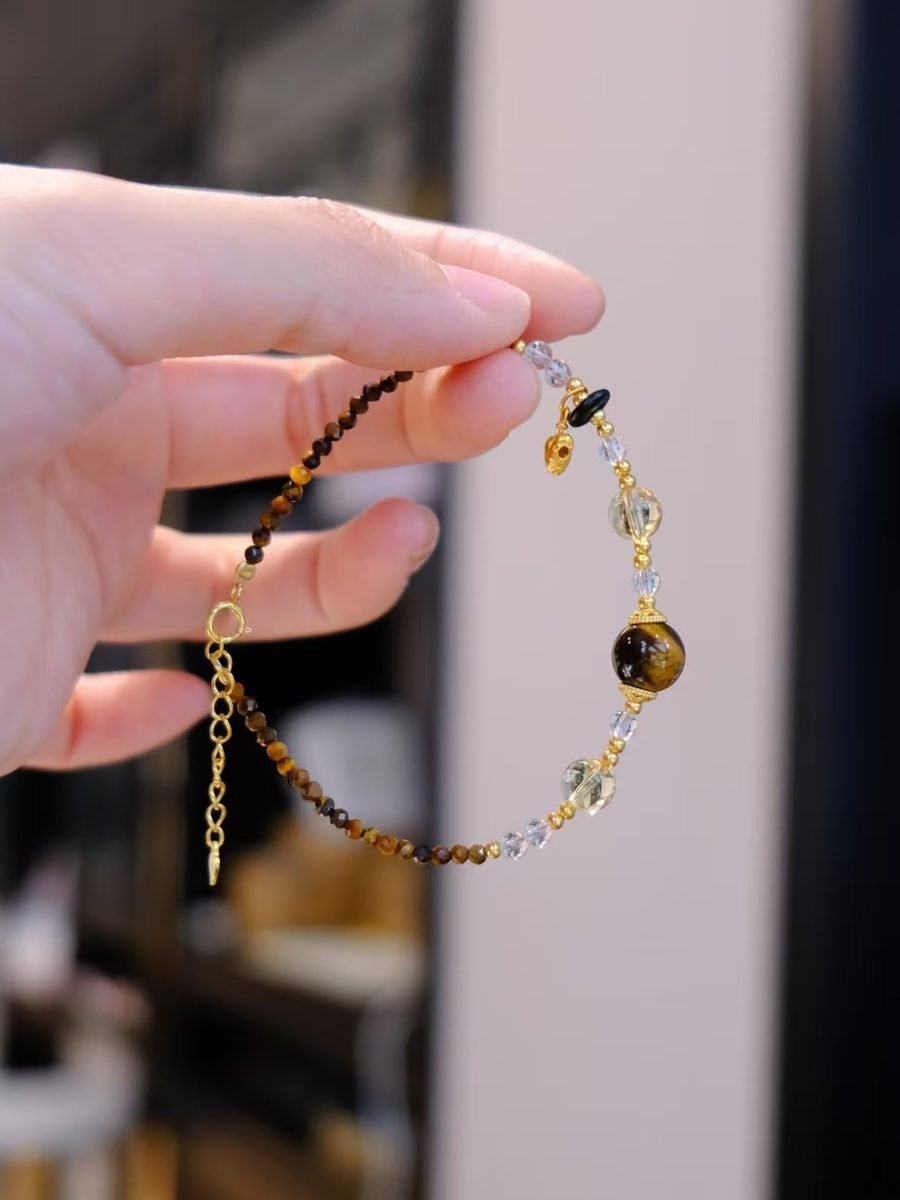 Citrine Bracelet with Tiger Eye — Ref. 02160 - Image 4