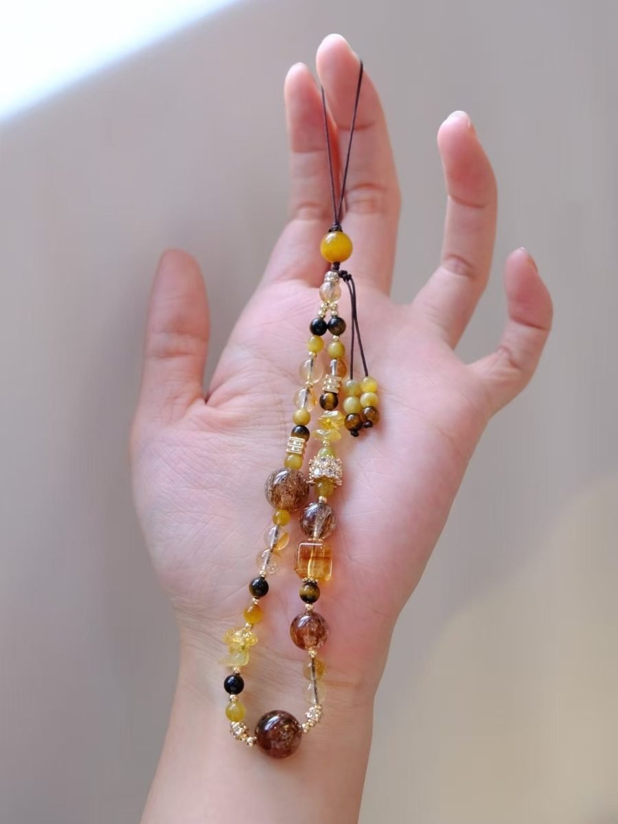 Citrine Bracelet with Tiger Eye — Ref. 02173