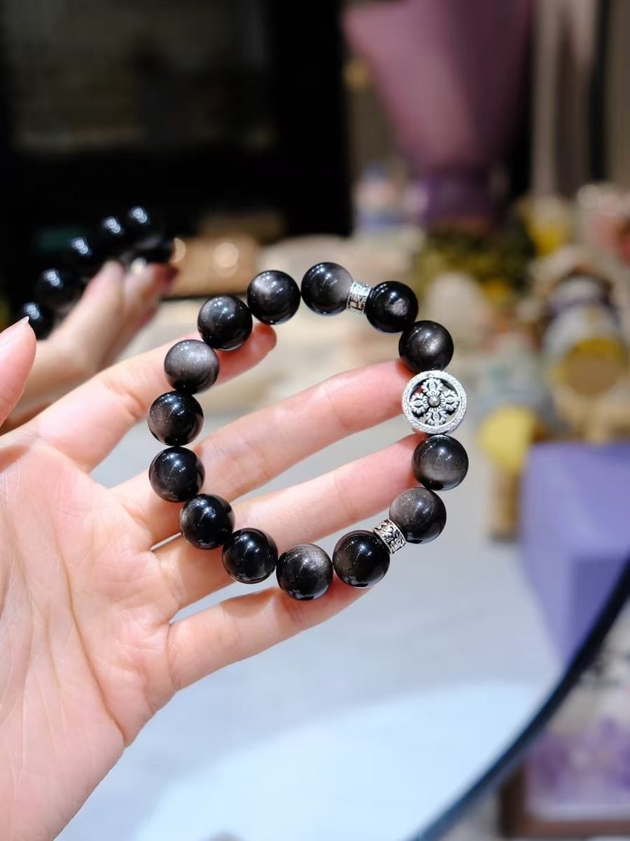 Black Obsidian Bracelet — Ref. 02222