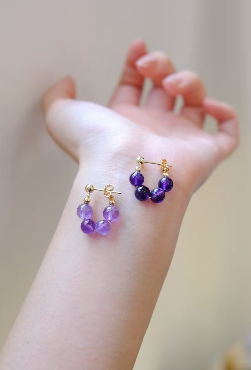 Amethyst Earrings - Image 3