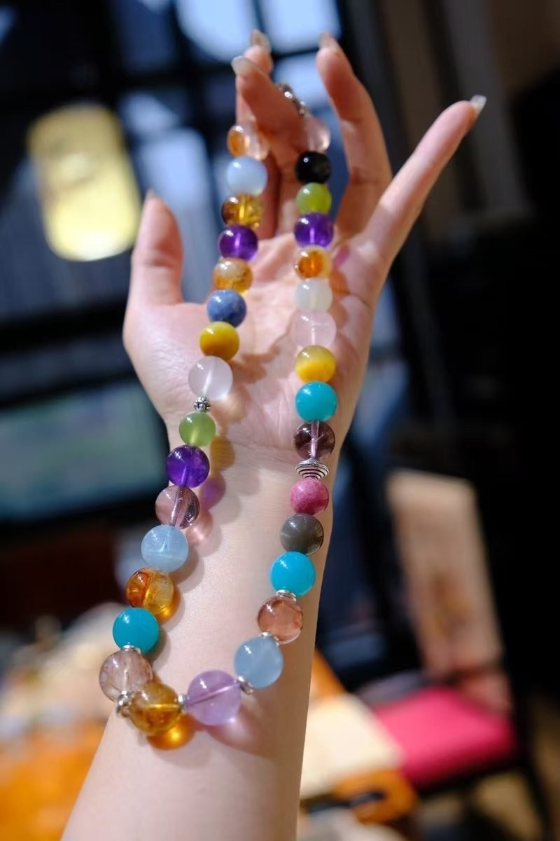 12mm 7 Chakra Balancing Necklace
