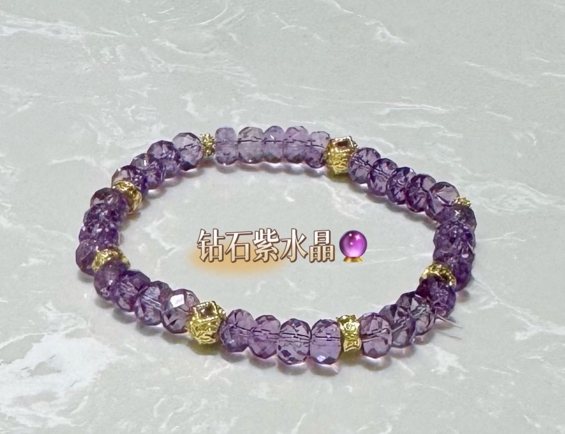 8mm Amethyst Bracelet — Ref. 02846